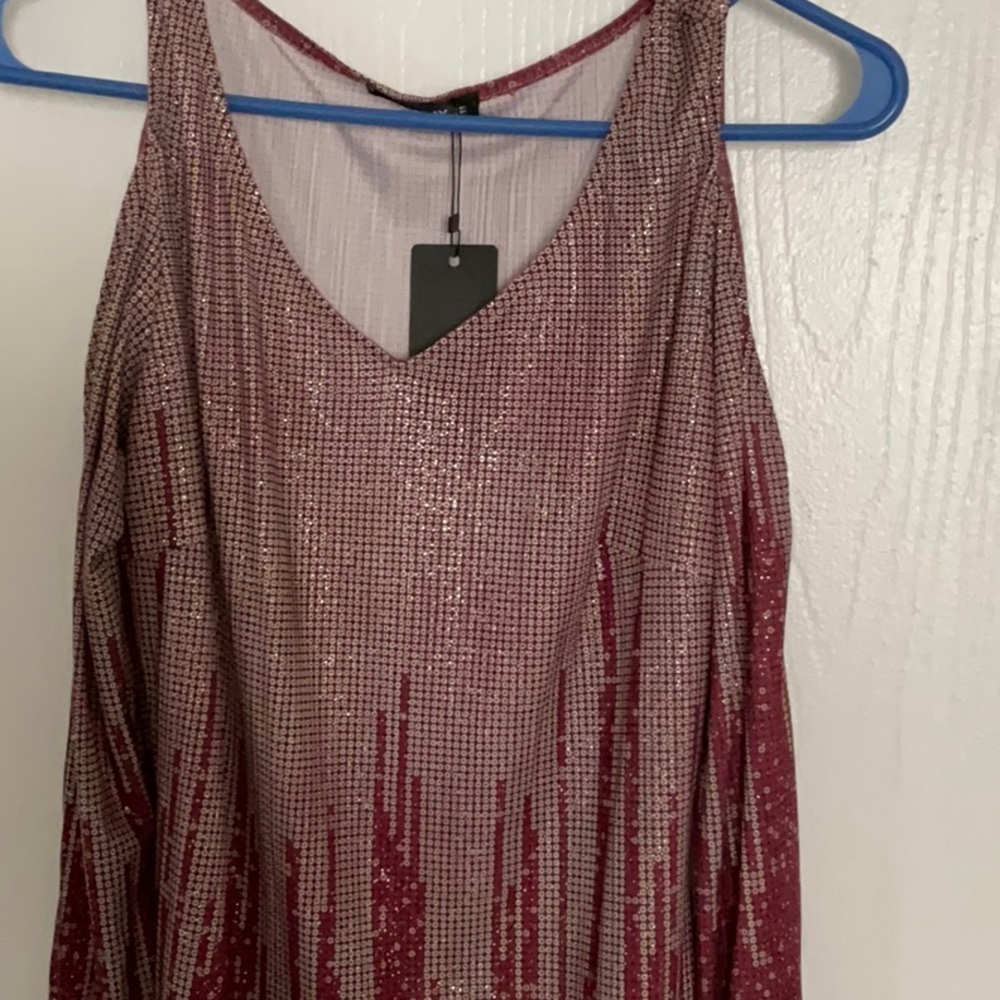 New Sheilay Red Sequin Dress